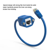 Bestlink Netware Panel-Mount CAT6 Ethernet Cable- 4ft- Blue 100773BL